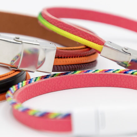 Leather bracelets for leather goods